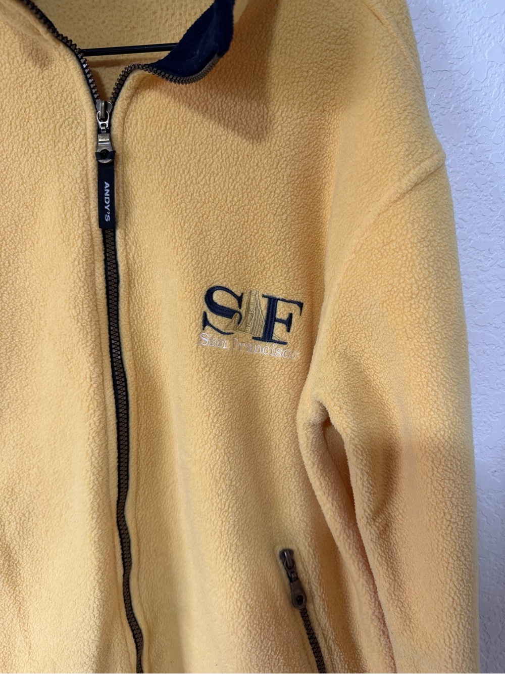 SF Yellow Fleece Full-Zip Jacket for Women - Picture 2 of 3